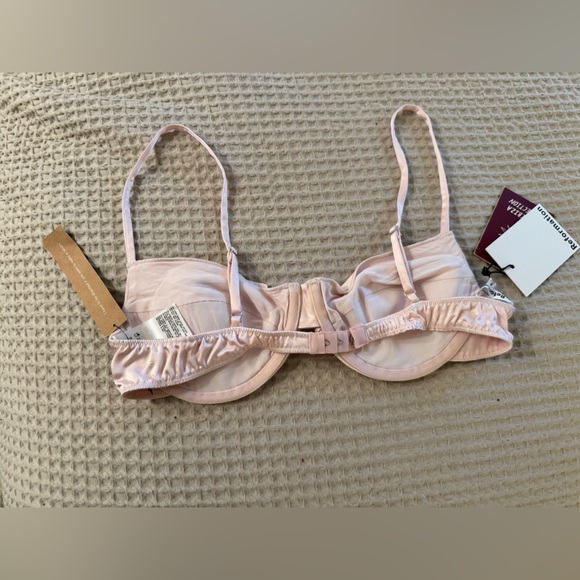 NEW Reformation Antonia Bra Padded Satin Pink Ibiza Collection Size 6 NWT - Picture 5 of 11